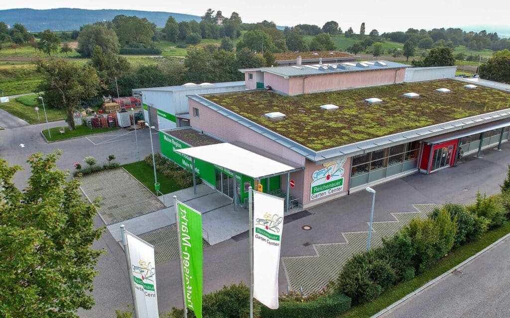 luftaufnahme firmengebaude 2023 startseite reichenauer garten center raiffeisen reichenau 1